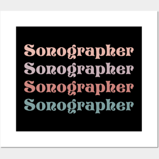 Thank you sonographer appreciation funny cardiac sonographer Posters and Art